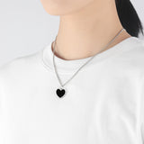BLACK LOVE NEC SILVER925(DOODLE) (6685152837750)