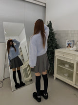 Conch angora turtleneck knit