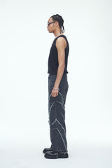 コンマデニムパンツ/Comma Denim Pants Grey
