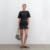 LAYER SHOULDER BAG_CHAMPAGNE SILVER