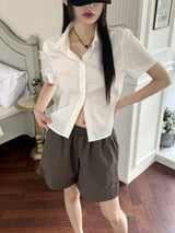 [MADE] リベットメッシュ裏地水遊びナイロンパート3ショーツパンツ/RIVET MESH LINING WATER NYLON THREE PARTS SHORTS PANTS