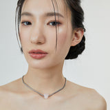 ハートスネークチェーンネックレス