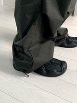 Socle Shirring Pleated Two-Way Jogger Pants