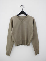 ミニマルVネックニット/Minimal V-neck Knit (12color)