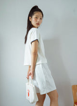 ピース＆ラブ クラブ スウェットショーツ / Peace&Love*Club Sweatshorts (Melange Grey)