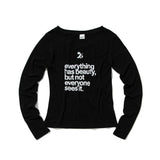 BEAUTY symbol long-sleeved T-Shirt (BLACK)
