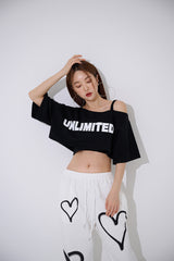 アンリミテッド オフショルダー クロップトップ / TOP(9363) Unlimited Off Shoulder Crop