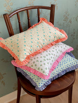 Candy Pop Checkered Frill Mini Cushion Cover Baby Pillow