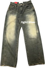 ウォッシングワイドデニムパンツ / washing wide denim pants