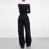 Rankle pintuck wide pants