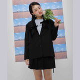 Kairo shirring jacket (black) (6684260270198)