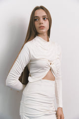Shirring Top Cream