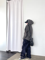Hoshi mesh hooded knit zip-up