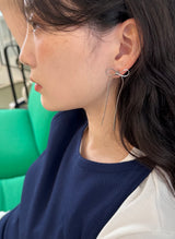ribbon chain earring