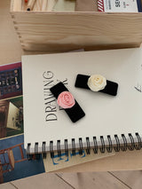satin rose hairpin 1ea (2color)