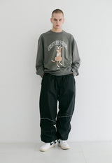ソフトラウンドジョガーパンツ / BSR2223FWPT049 WD SOFT ROUND JOGGER PANTS BLACK