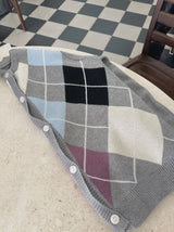 アーガイルルーピーカーディガン /  argyle loopy cardigan