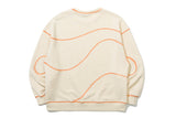 ウェーブステッチスウェットシャツ / WAVE STITCH SWEAT SHIRT_OATMEAL