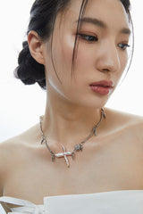 Wave07 horn necklace