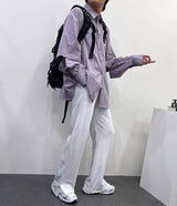 プリーツウォッシングトレーニングサイドスリットパンツ/[Unisex] Pleated washing training side slit pants (6 colors)