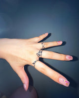 [Kiss of life/Baby monster/YENA] Heart simple ring (set)
