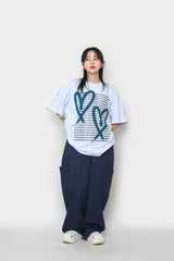 ブラッシュハートショートスリーブTシャツ / Brush Heart Short Sleeve T-shirt