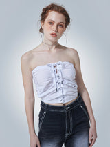 アイレットチューブトップ / EYELET TUBE TOP