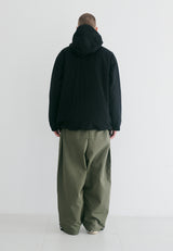 ロゴコットンスーパーワイドパンツ / BSR2223FWPT005 LOGO COTTON SUPER WIDE PANTS KHAKI