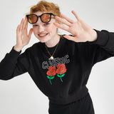 2021 Logo Crop sweatshirt [Black] (6610311643254)