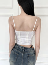 910. ハートレースコルセットトップ / 910. Heart lace corset top (2color)