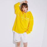 Oversize Front Line Hoodie Yellow (6600738275446)