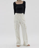 カーゴジッパーポイントパンツ / Cargo Zipper Point Pants (3color)