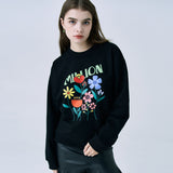 ミリオングロうフラワースウェットシャツ/MILLION GROW FLOWER SWEATSHIRT