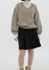 ターンプラネットミディスカート/Turn pleat midi skirt (3color)