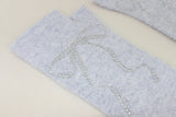 ribbon angora hand warmer (sky gray)