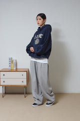 トリプルタックスウィートバルーンパンツ/Triple Tuck Sweat Balloon Pants (Grey)