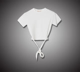 XストリングクロップドTシャツ / TOP(4653) X-string cropped tee