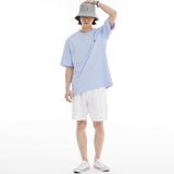 オーバーフィットマシュマロポイントショートスリーブT/OVERFIT MARSHMALLOW POINT SHORT-SLEEVED T-LIGHT PURPLE