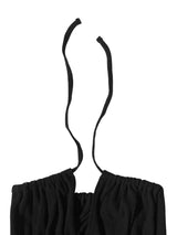 WAFFLE WRAP SKIRT & TOP (BLACK)