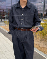 GL ステッチジーンズシャツジャケット / GL Stitch Jean Shirt Jacket (2 colors)