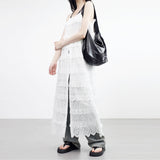 Flan Glossy Leather Hobabag