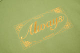オールウェイズエンブロイダリースウェットシャツ / ALWAYS EMBROIDERED SWEATSHIRT(OLIVE)
