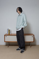 ビッグダブルポケットストリングシャツ/Big Double Pocket String Shirts (Mint)