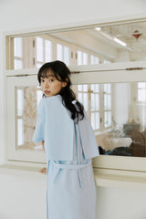 レイヤードリボンワンピース / layered ribbon onepiece sky blue