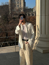 Pleddy Louis Natural Stripe Shirt (2color)