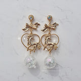 クリスタルバブルポニーイヤリング / Crystal Bubble Pony Earring