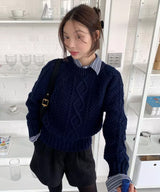 クラシックフィッシャーマンニット