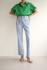 クシオジーンズ / CUSHIO JEANS / STRAIGHT DENIM PANTS