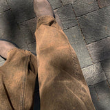 ASCLO Chocolate Brownie Denim Pants (059)