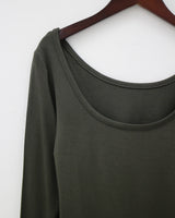 レイヤーUネックTシャツ / Layer U Neck T-shirt (4color)